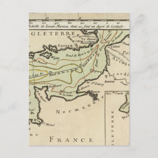 Engels kanaal briefkaart (Voorkant)