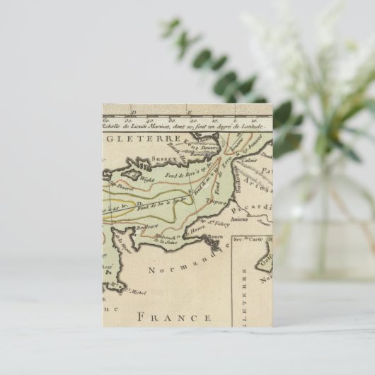 Engels kanaal briefkaart (Staand voorkant)