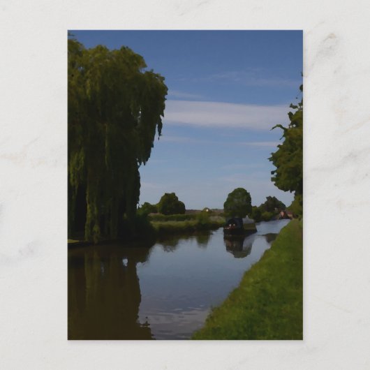 Engels kanaal scène briefkaart (Voorkant)