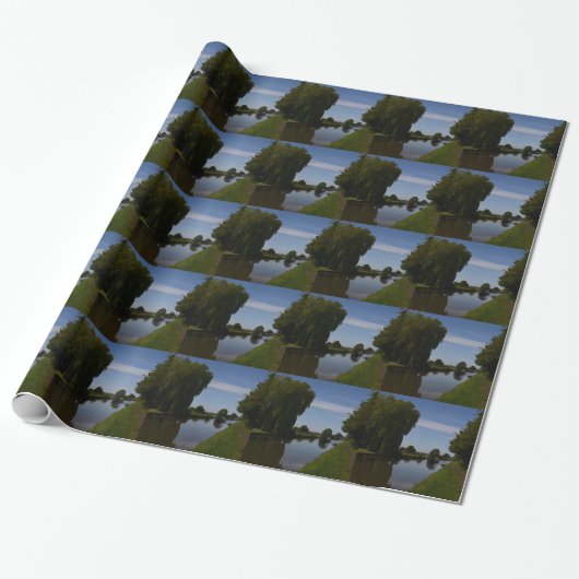 Engels kanaal scène cadeaupapier (Uitgerold)