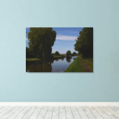 Engels kanaal scène canvas afdruk (Insitu (Houten vloer))
