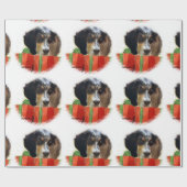 Engels kerstfeest cadeaupapier (Vlak)