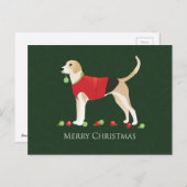 Engels kerstfeest feestdagenkaart (Voorkant / Achterkant)