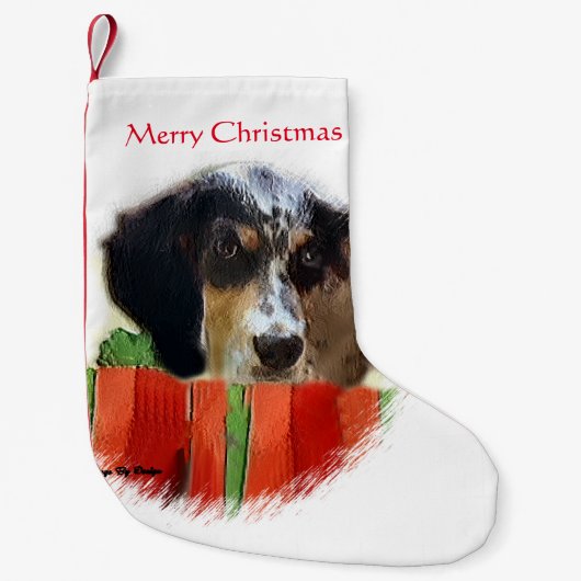 Engels kerstfeest kleine kerstsok (Voorkant)