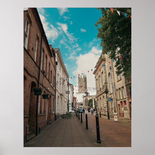 Engels land stad poster (Voorkant)