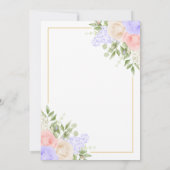 Engels land tuin Folie bruiloft uitnodiging (Achterkant)