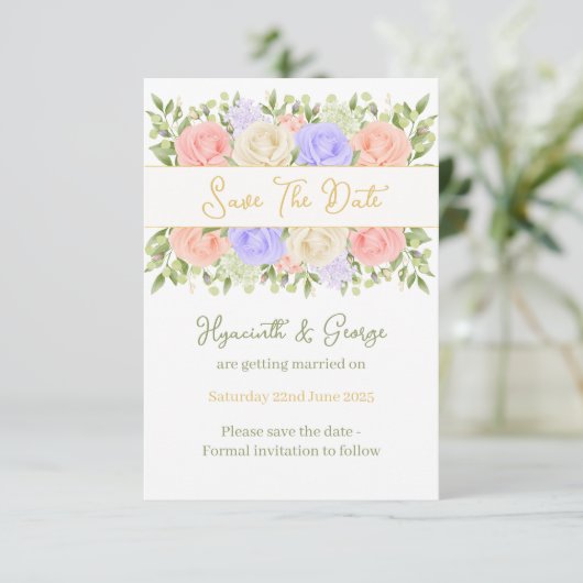 Engels Land Tuin Save The Date (Staand voorkant)