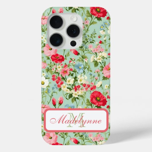 Engels Land Wildflower Garden Case-Mate iPhone Case (Achterkant)