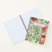 Engels Land Wildflower gepersonaliseerd Notitieboek (Binnen)