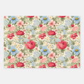 Engels Land Wildflower Set van 3 Inpakpapier Vel (Voorkant)