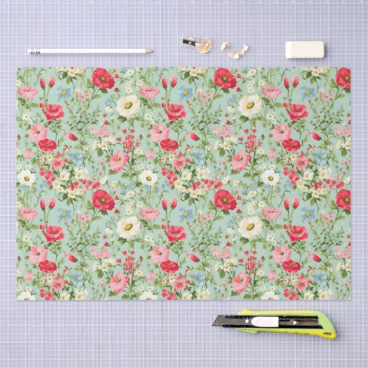 Engels Land Wildflower Tissuepapier (Craft)