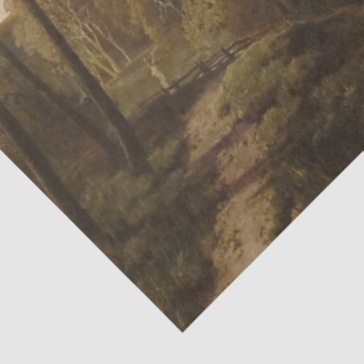  Engels Landschap in Derbyshire County Tissuepapier (Detail)