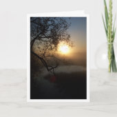 Engels landschap met avondzonsondergang kaart (Voorkant)