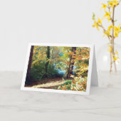 Engels landschappelijk boslandschap kaart (Gele Bloem)