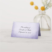 Engels Lavendel Wedding Gevouwen Plaats Kaart Plaatskaartje (Achterkant)