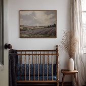 Engels Lavendelveld Landschaps poster