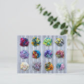 Engels Leicester Longwool Dyed Fibre Briefkaart (Staand voorkant)