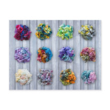 Engels Leicester Longwool Dyed Fibre Briefkaart