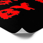 Engels leraar bij dag Zombie-laag bij nacht Poster (Hoek)