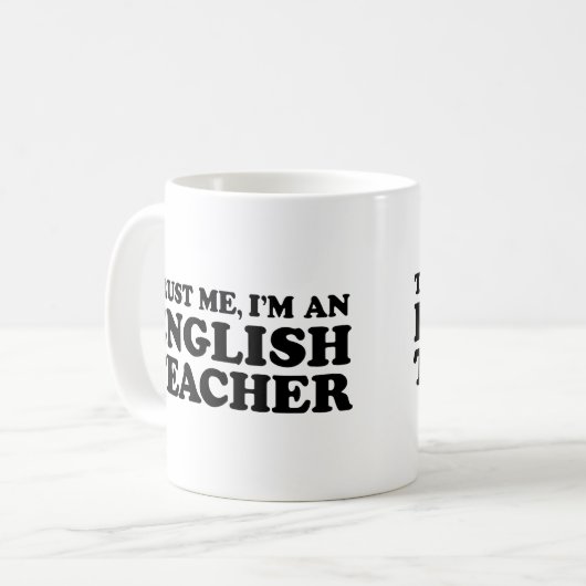 Engels leraar koffiemok (Voorkant links)