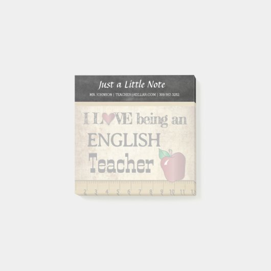 Engels leraar | stijl post-it® notes (Voorkant)