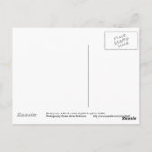 Engels Longhorn Cattle Cow Briefkaart (Achterkant)