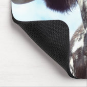 Engels Longhorn Cattle Cow Mousepad Muismat (Hoek)