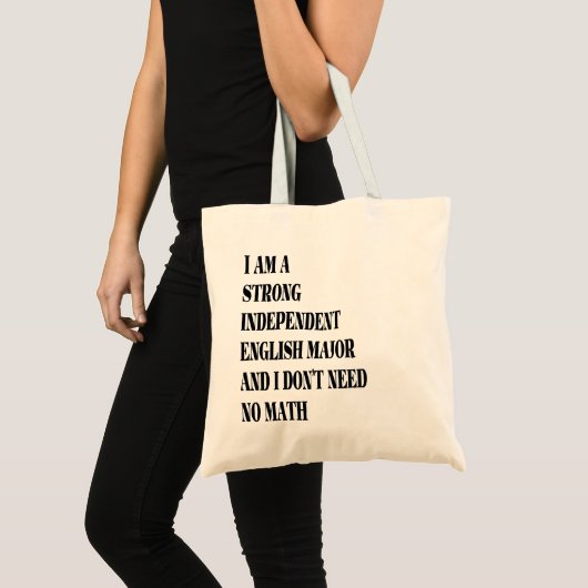 Engels majoor tote bag (Voorkant (product))