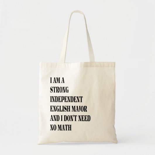 Engels majoor tote bag (Voorkant)