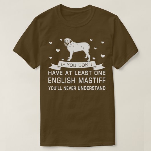 Engels Mastiff 1 T-shirt (Design voorkant)
