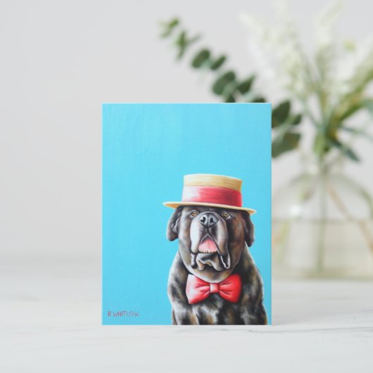 Engels Mastiff Briefkaart - Meathead (Staand voorkant)