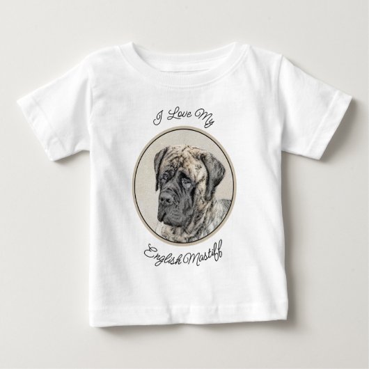 Engels Mastiff (Brindle) schilderen - Dog Art (Voorkant)