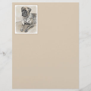 Engels Mastiff (Brindle) schilderen - Dog Art