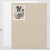 Engels Mastiff (Brindle) schilderen - Dog Art (Voorkant / Achterkant)