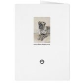 Engels Mastiff (Brindle) schilderen - Dog Art (Achterkant)