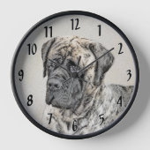 Engels Mastiff (Brindle) schilderen - Dog Art (Voorkant)
