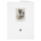 Engels Mastiff (Brindle) schilderen - Dog Art (Achterkant)