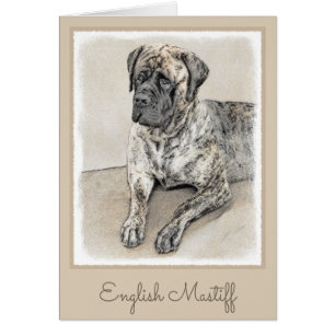 Engels Mastiff (Brindle) schilderen - Dog Art