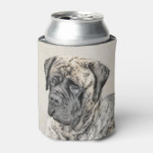 Engels Mastiff (Brindle) schilderen - Dog Art Blikjeskoeler (Blikje Voorkant)