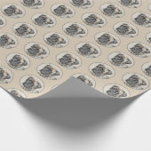 Engels Mastiff (Brindle) schilderen - Dog Art Cadeaupapier (Hoek)