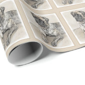 Engels Mastiff (Brindle) schilderen - Dog Art Cadeaupapier (Rol Hoek)