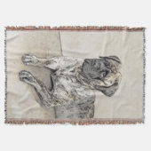 Engels Mastiff (Brindle) schilderen - Dog Art Deken (Voorkant)