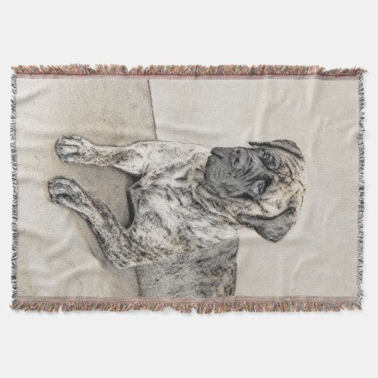 Engels Mastiff (Brindle) schilderen - Dog Art Deken (Voorkant)