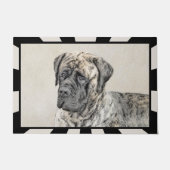 Engels Mastiff (Brindle) schilderen - Dog Art Deurmat (Voorkant)