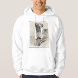Engels Mastiff (Brindle) schilderen - Dog Art Hoodie