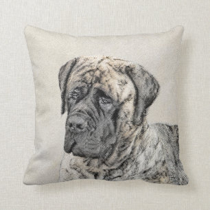 Engels Mastiff (Brindle) schilderen - Dog Art Kussen