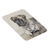 Engels Mastiff (Brindle) schilderen - Dog Art Magneet (Rechterzijde)