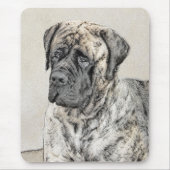 Engels Mastiff (Brindle) schilderen - Dog Art Muismat (Voorkant)