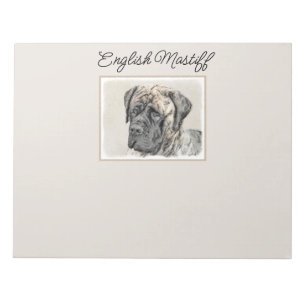 Engels Mastiff (Brindle) schilderen - Dog Art Notitieblok