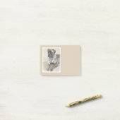 Engels Mastiff (Brindle) schilderen - Dog Art Post-it® Notes (Op bureau)